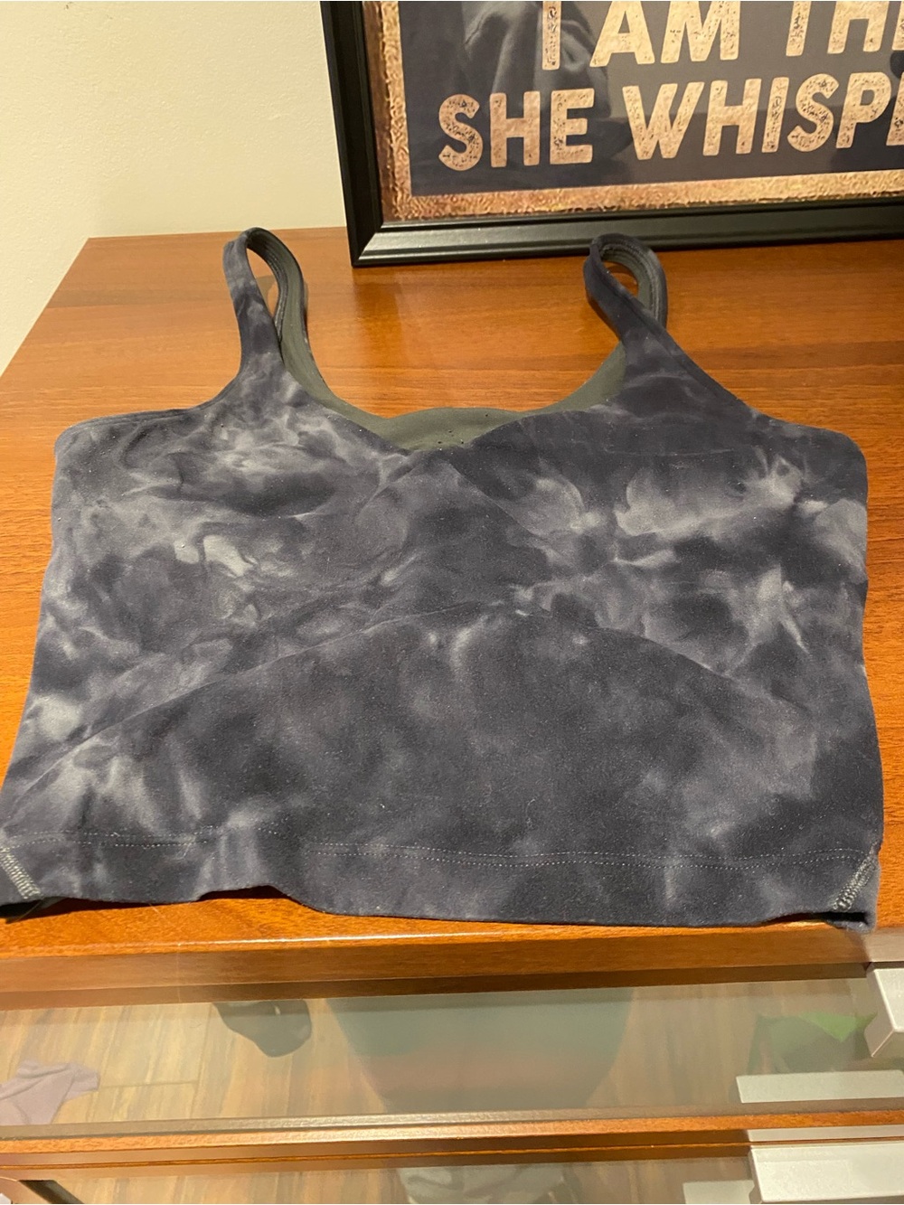 Lululemon Seamless Tie-Dye Bralette Crop Top - Gray